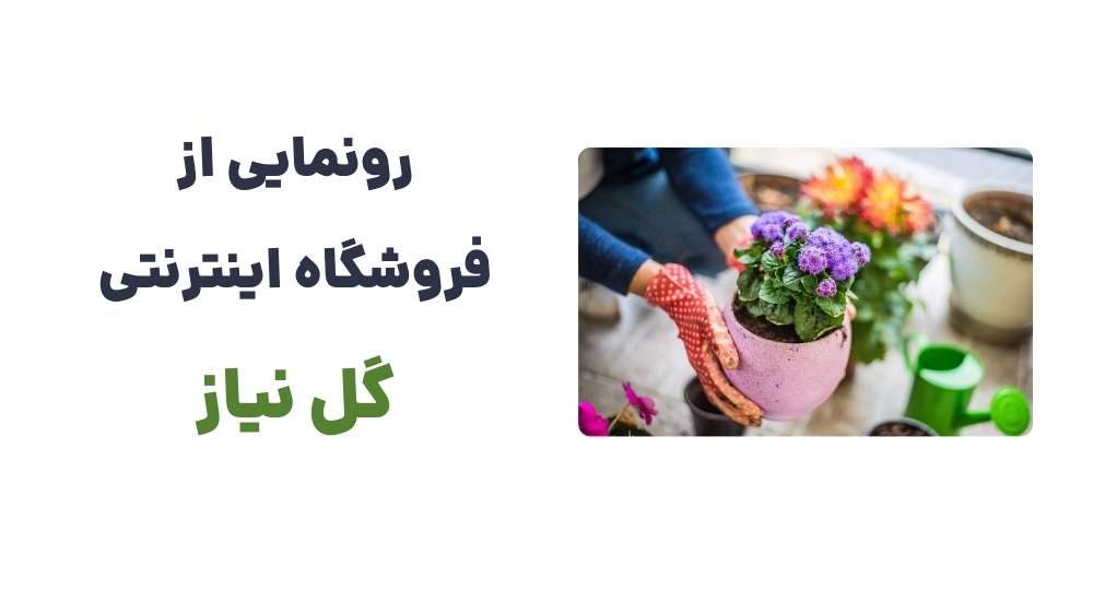 رونمایی از فروشگاه اینترنتی گل نیاز